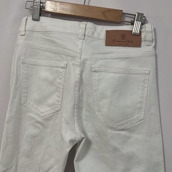 MASSIMO DUTTI FLARE NWT WHITE JEANS SIZE 2 - Picture 5 of 10